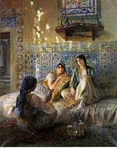 unknow artist Arab or Arabic people and life. Orientalism oil paintings  224